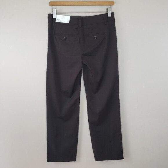 NWT Ann Taylor LOFT | Brown Ann Cropped Pants Size 0 - Picture 3 of 5